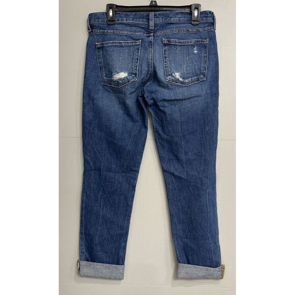 J Crew Vintage Matchstick Slightly Distressed Blue Jeans Size 27 - Picture 3 of 11